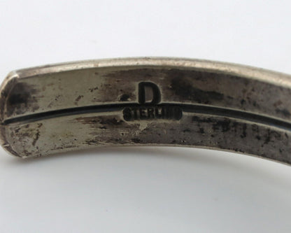 Women Navajo Bracelet 925 Silver Blue Gem Turquoise Signed Philip Zachary C.80's