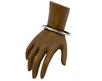 Navajo Twist Bracelet .925 SOLID Silver Handmade Artist TAHE C.80's