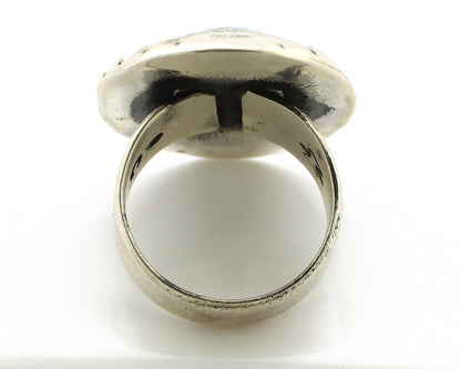 Navajo Ring 925 Silver Turquoise Mountain Artist Signed C Montoya C.80's