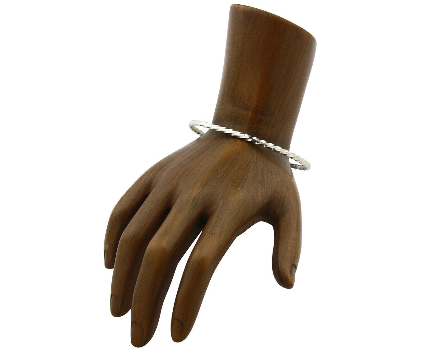 Navajo Bracelet .925 Silver Native American Artist Handmade 3.0 mm wide C.1980's