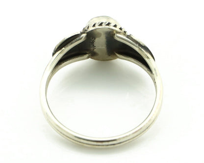 Navajo Ring 925 Silver Natural Green Turquoise Native Artist C.80's