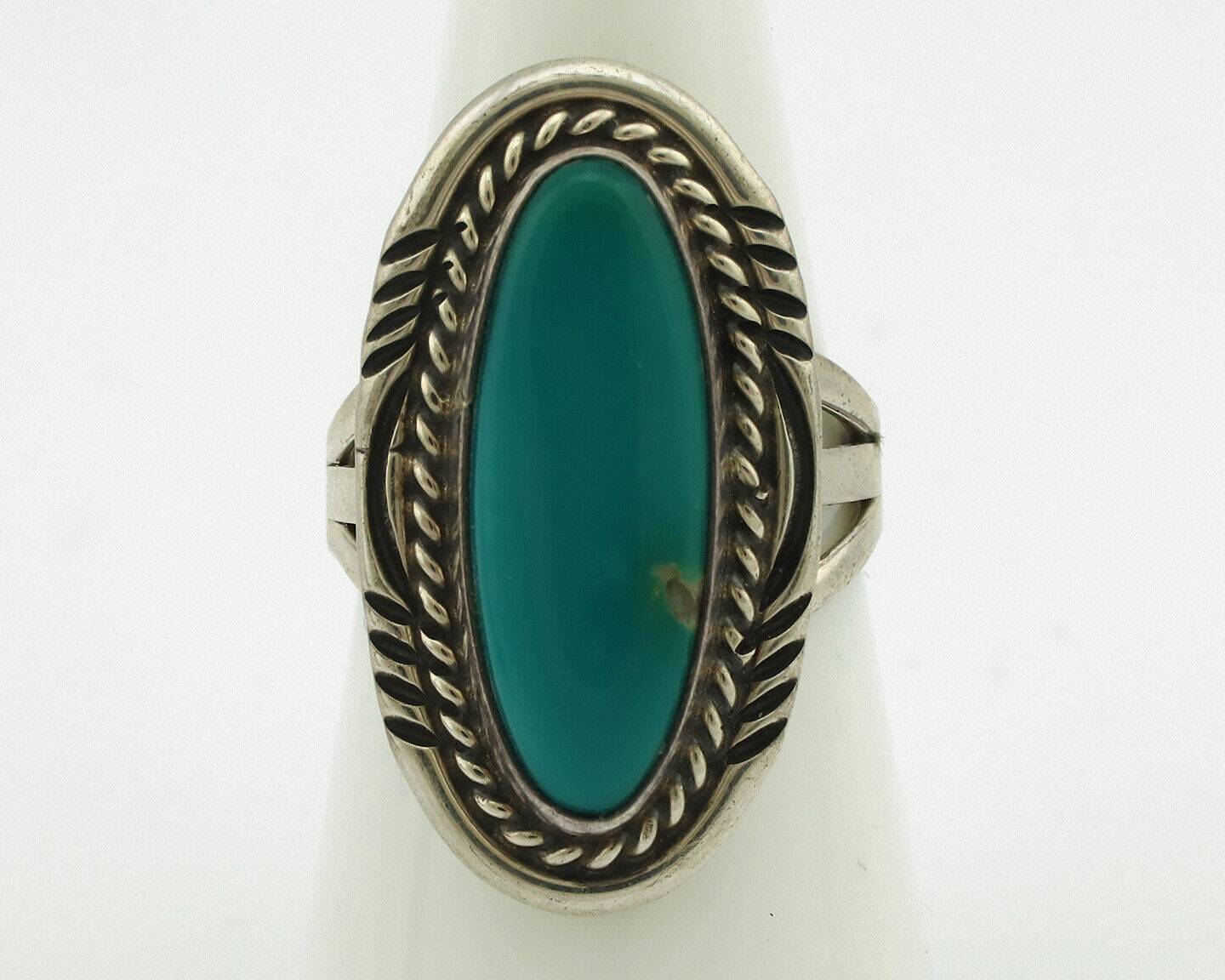 Navajo Ring 925 Silver Southwest Blue Turquoise Artist Signed Begay C.80's