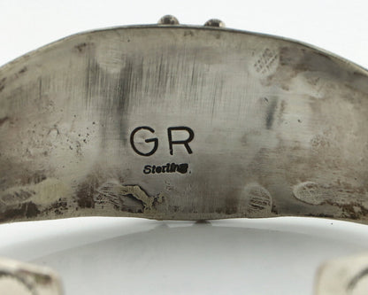 Women's Navajo .925 Silver Natural Turquoise Artist Signed GR C.80's