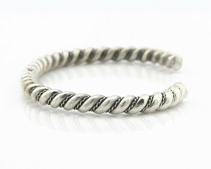 Navajo Bracelet .925 SOLID Silver Handmade Artist Tahe Circa Late 1980's