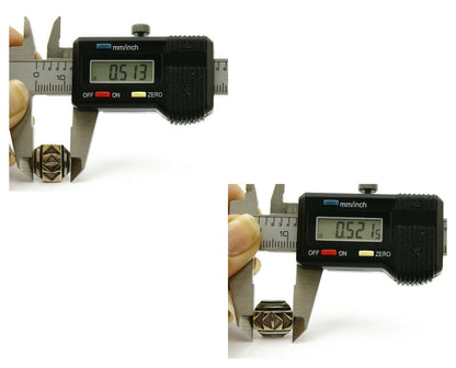 Navajo Tie Tack .925 Silver & 14k Solid Yellow Gold Artist MM Rogers & TS