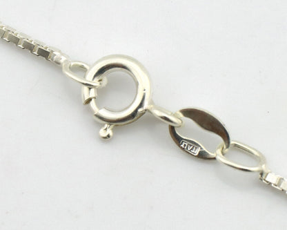 Zuni Handmade Cross Necklace 925 Silver Natural Gemstone Signed E Kaskalla C.80s