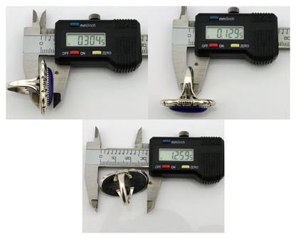 Navajo Ring 925 Silver Natural Lapis Lazuli Artist Signed William Denetdale C80s