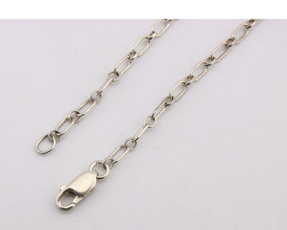 Navajo Necklace 925 Silver Natural Whole Slab Turquoise Signed Pictograph C.80's