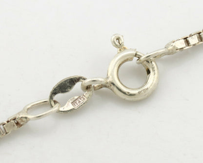 Navajo Handmade Pendant Necklace .925 Silver Artist Signed Sunrise C.80's