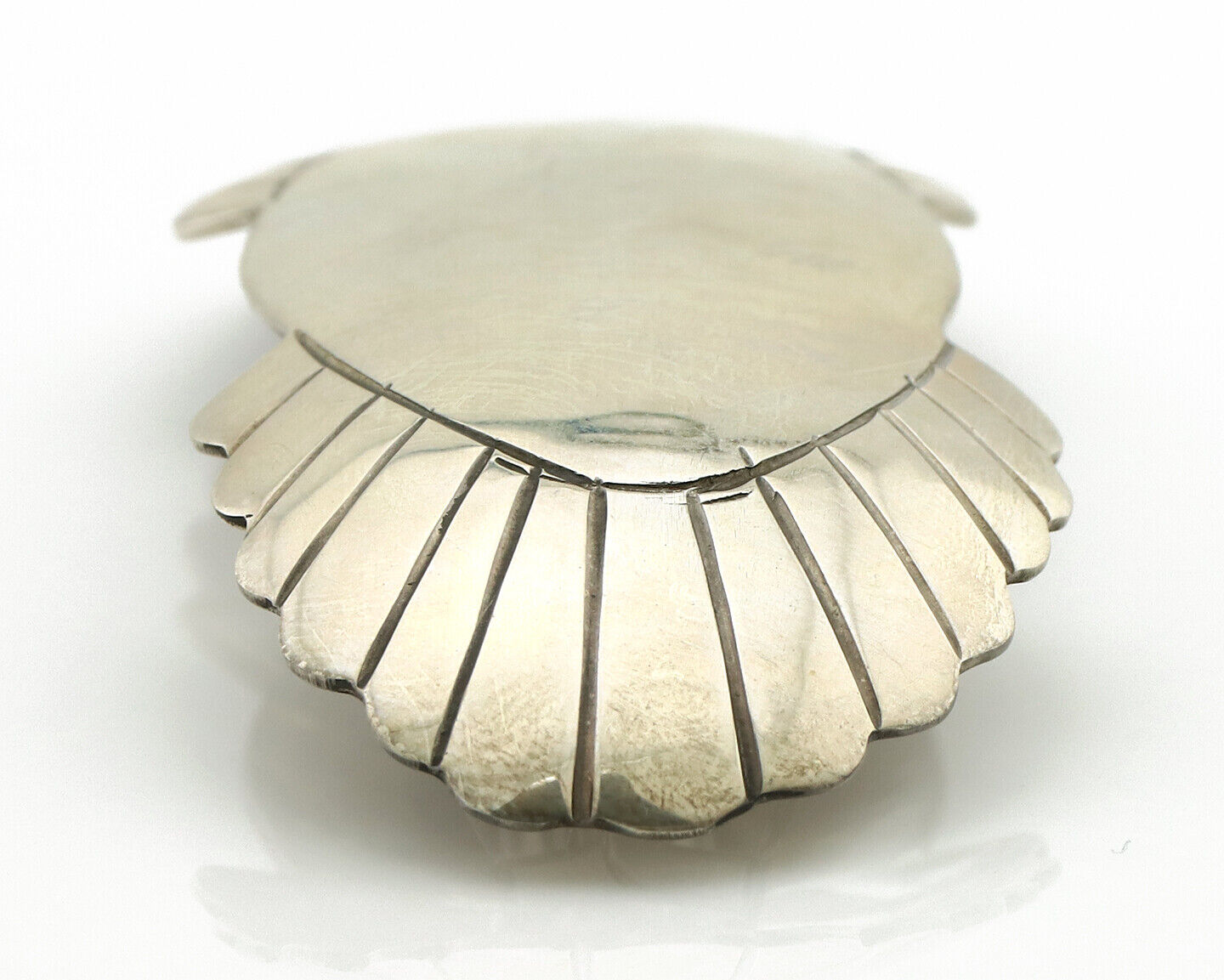 Navajo Hair Clip Barrette .925 Silver Hand Stamped Artist Signed C Montoya C80s