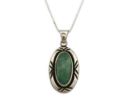 Navajo Necklace .925 Silver Kingman Turquoise Signed C Montoya C.1980's