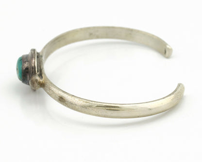 Navajo Bracelet .925 Silver Bisbee Turquoise Native American Artist C.90's