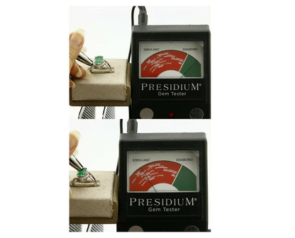 Women's Natural Mined Emerald & Diamond 3.31 tcw 14k SOLID White Gold Ring