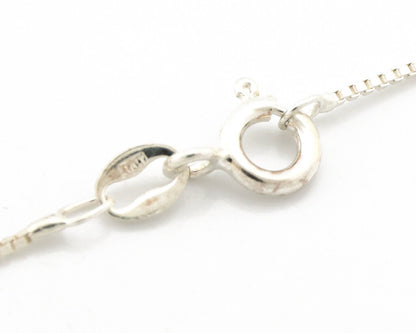 Navajo Necklace 925 Silver Kingman Turquoise Artist Signed Gecko C.80's