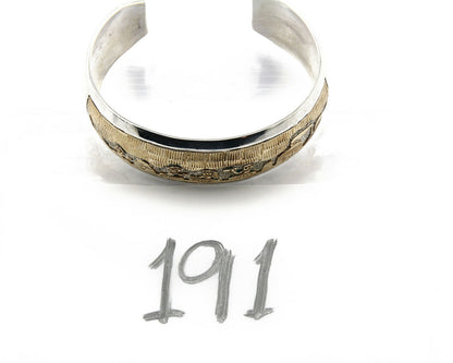 Navajo Bracelet .925 Silver & 12k Gold Filled Signed Artist Tom & Sylvia Kee