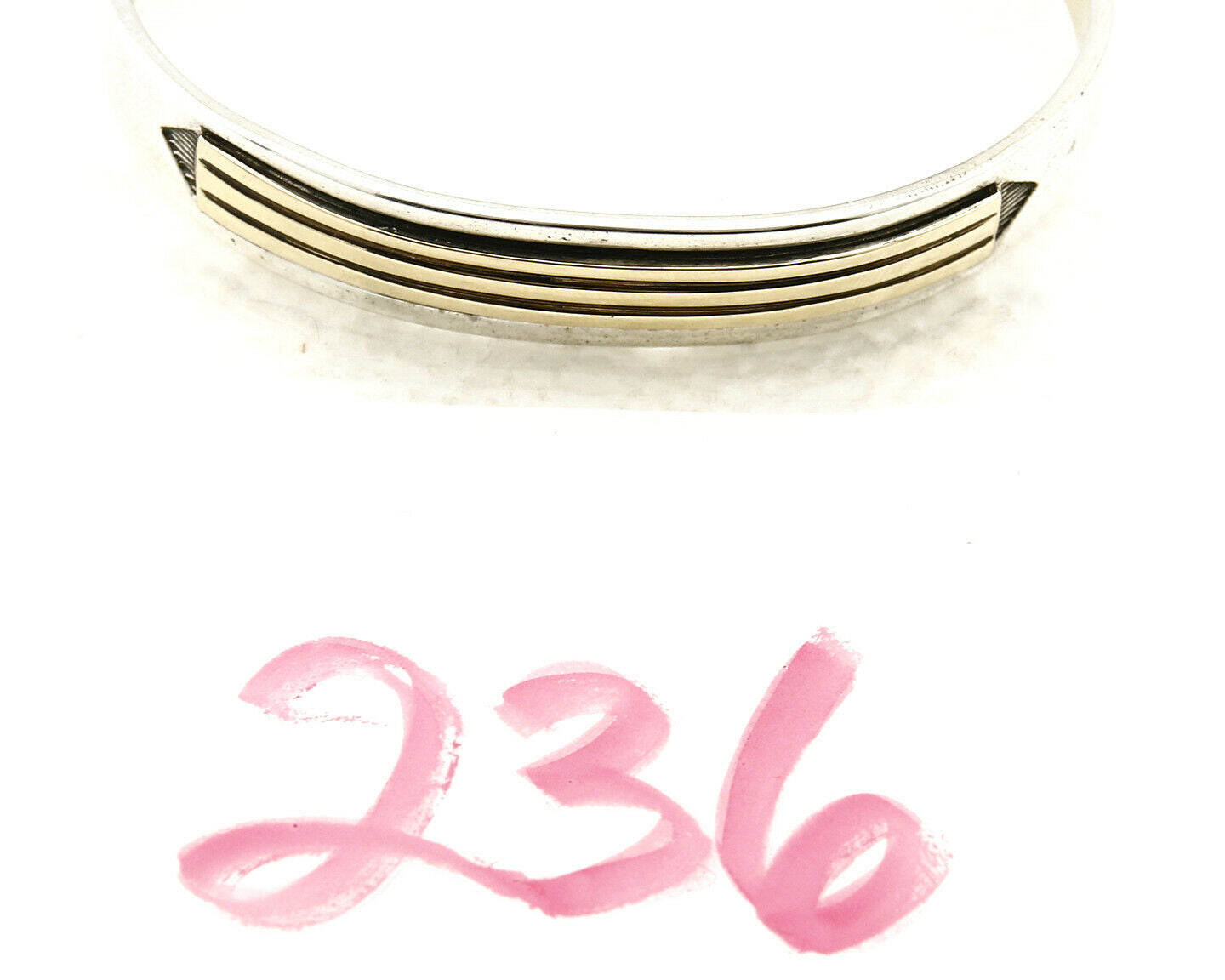 Navajo Bracelet .925 Silver & 14k Solid Gold MM Rogers and TAS Cuff C.80's