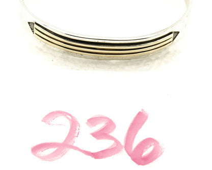Navajo Bracelet .925 Silver & 14k Solid Gold MM Rogers and TAS Cuff C.80's