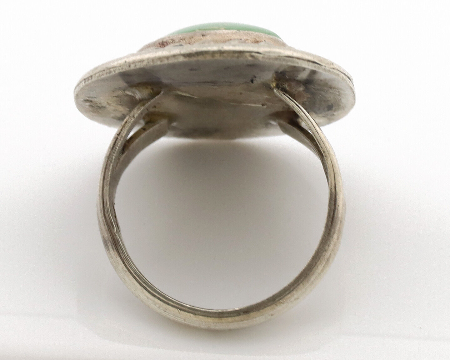 Navajo Ring .925 Silver Royston Turquoise Native American Artist C.1980's
