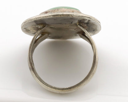 Navajo Ring .925 Silver Royston Turquoise Native American Artist C.1980's