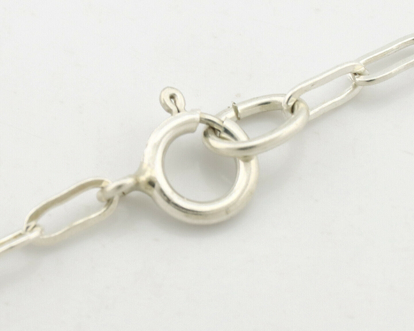 Navajo Necklace .925 Silver Landers Turquoise Signed H+V Thompson C.80's