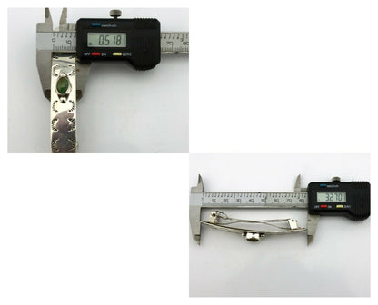 Navajo Hair Clip .925 Silver Royston Turquoise Barrette C.80's