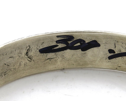 Women's Navajo Bracelet .925 Silver Handmade Cuff Native American Artist C.1980s