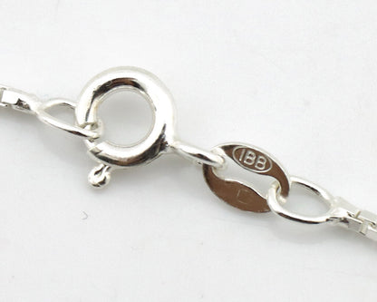 Zuni Handmade Cross Necklace 925 Silver Natural Gemstone Signed W. IULE C.80's