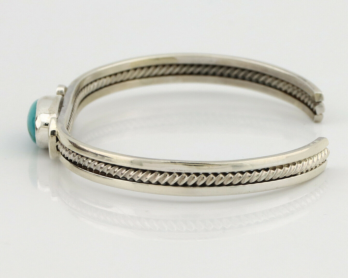 Women's Navajo .925 Silver Blue Turquoise Artist Inca MFG Circa 1990's