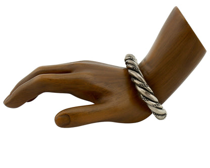 Navajo Handmade Bracelet .925 SOLID Silver Artist Signed D Circa 1980's