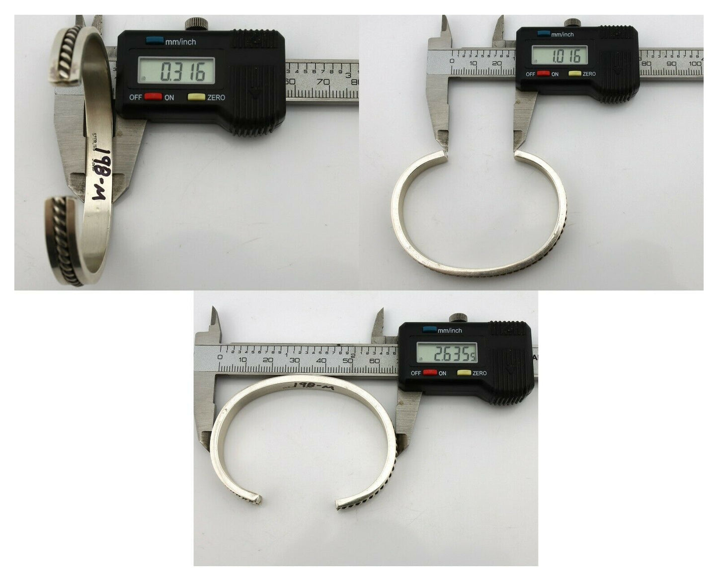 Navajo Handmade Bracelet .925 SOLID Silver Native Artist Signed Tahe Circa 1980s