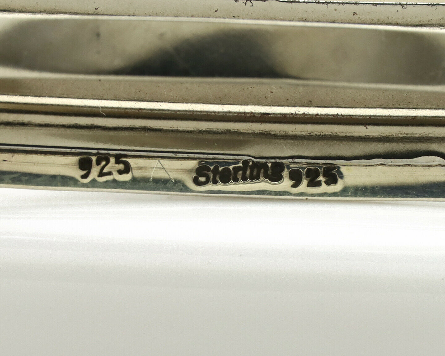 Navajo Hair Clip .925 Silver Turquoise Mountain Native American Barrette C.80's