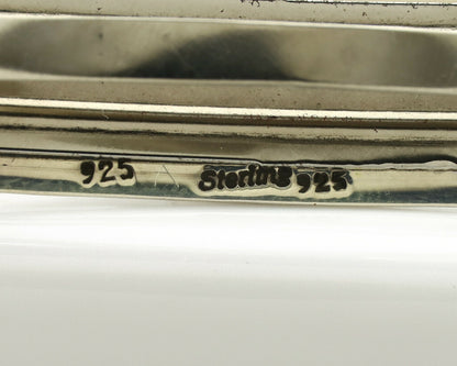 Navajo Hair Clip .925 Silver Turquoise Mountain Native American Barrette C.80's