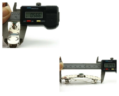 Navajo Hair Clip .925 Silver Turquoise Mountain Native American Barrette C.80's