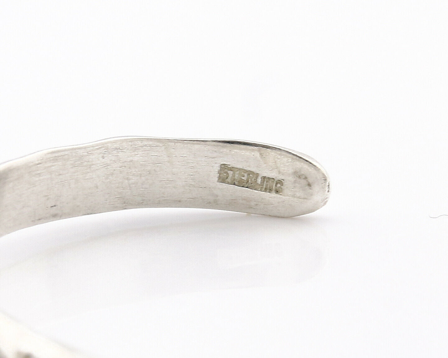 Navajo Bracelet .925 Silver Hand Stamped Arrow Head Artist V Montoya C.80's