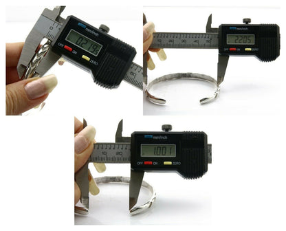 Navajo Bracelet .925 Silver Hand Stamped Arrow Head Artist I Montoya C.80's