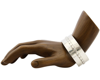 Women's Navajo Bracelet .925 Silver Handmade Artist Signed Y C.80's