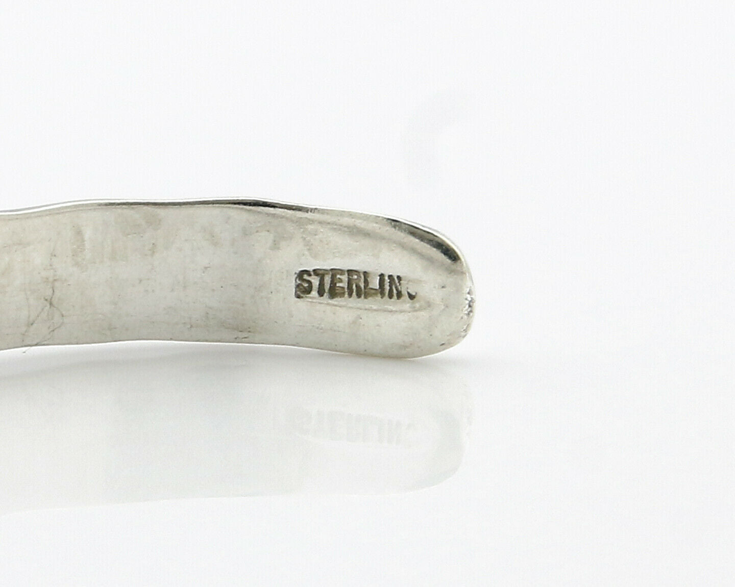 Navajo Bracelet .925 Silver Hand Stamped Arrow Head Artist Begay & Montoya C80s