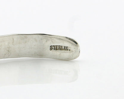Navajo Bracelet .925 Silver Hand Stamped Arrow Head Artist Begay & Montoya C80s
