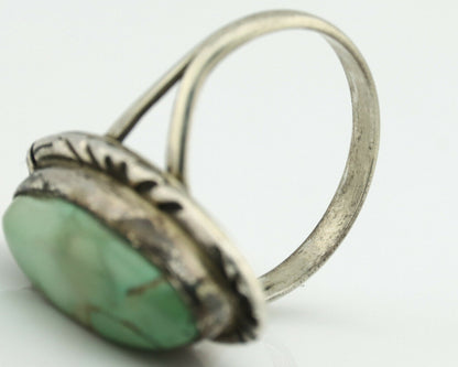 Navajo Ring .925 Silver Natural Turquoise Native American Artist C.80's