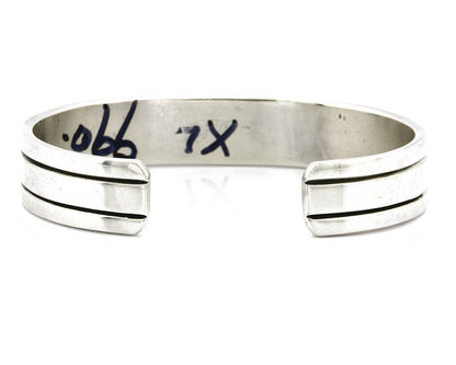 Women's Navajo Bracelet 14k SOLID Gold .925 Silver Signed Delgarito