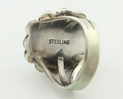 Navajo Ring .925 Silver Natural Blue Turquoise Native American Artist C.80's