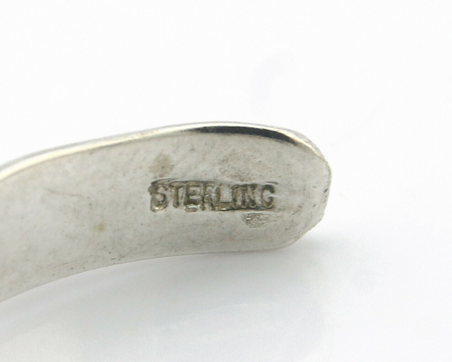 Navajo Bracelet .925 Silver Hand Stamped Arrow Head Artist Montoya C.80's