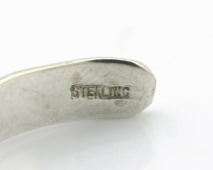 Navajo Bracelet .925 Silver Hand Stamped Arrow Head Artist Montoya C.80's