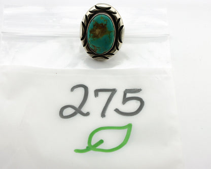 Navajo Ring 925 Silver Turquoise Mountain Artist Signed C Montoya C.80's