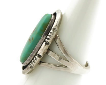 Navajo Ring .925 Silver Arizona Turquoise Native American Artist Handmade C.80's