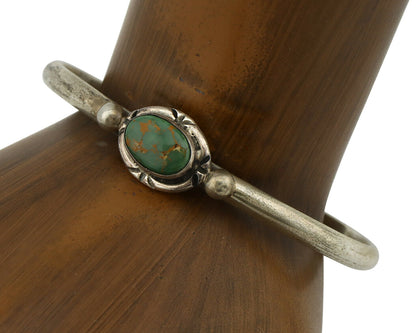 Navajo Bracelet .925 Silver Royston Turquoise Native American Artist C.90's