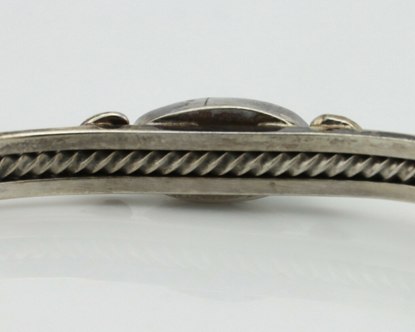 Women's Navajo .925 Silver Kingman Turquoise Artist Inca MFG Circa 1990's