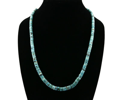 Women's Navajo Necklace .925 Silver Blue Arizona Turquoise & Natural Corals
