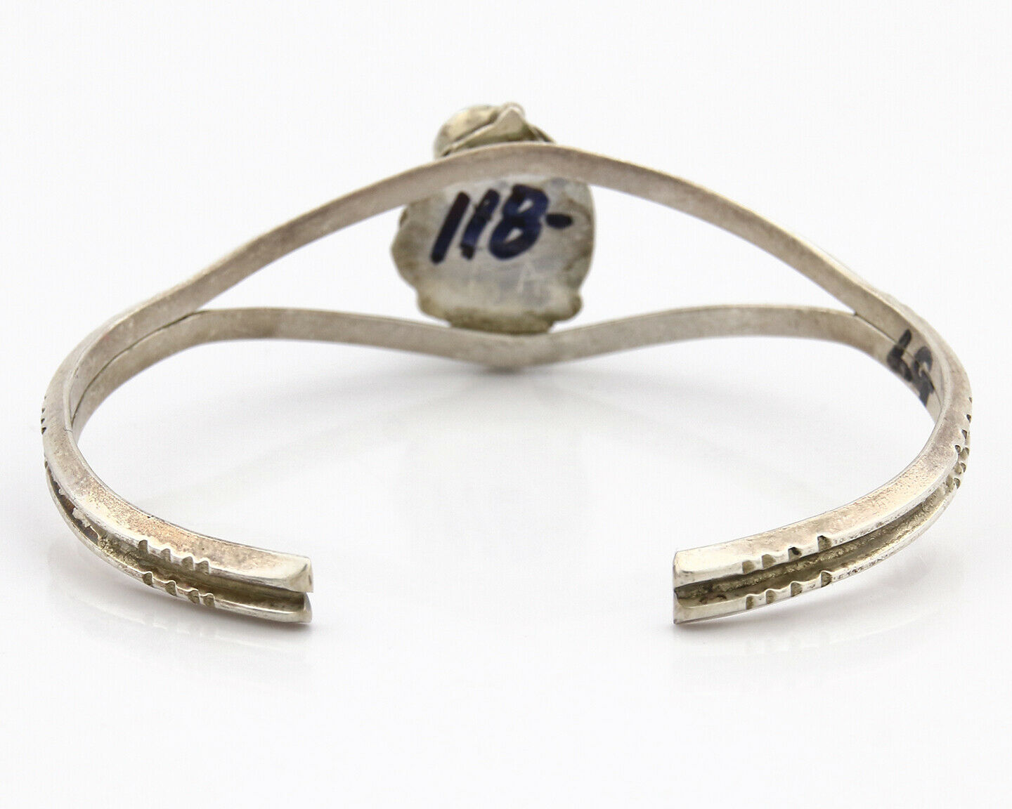 Navajo Bracelet 925 Silver Sleeping Beauty Turquoise Native Cuff C.80's