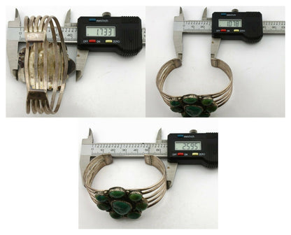 Navajo Bracelet .925 Silver Royston Turquoise Native American Artist C.80's